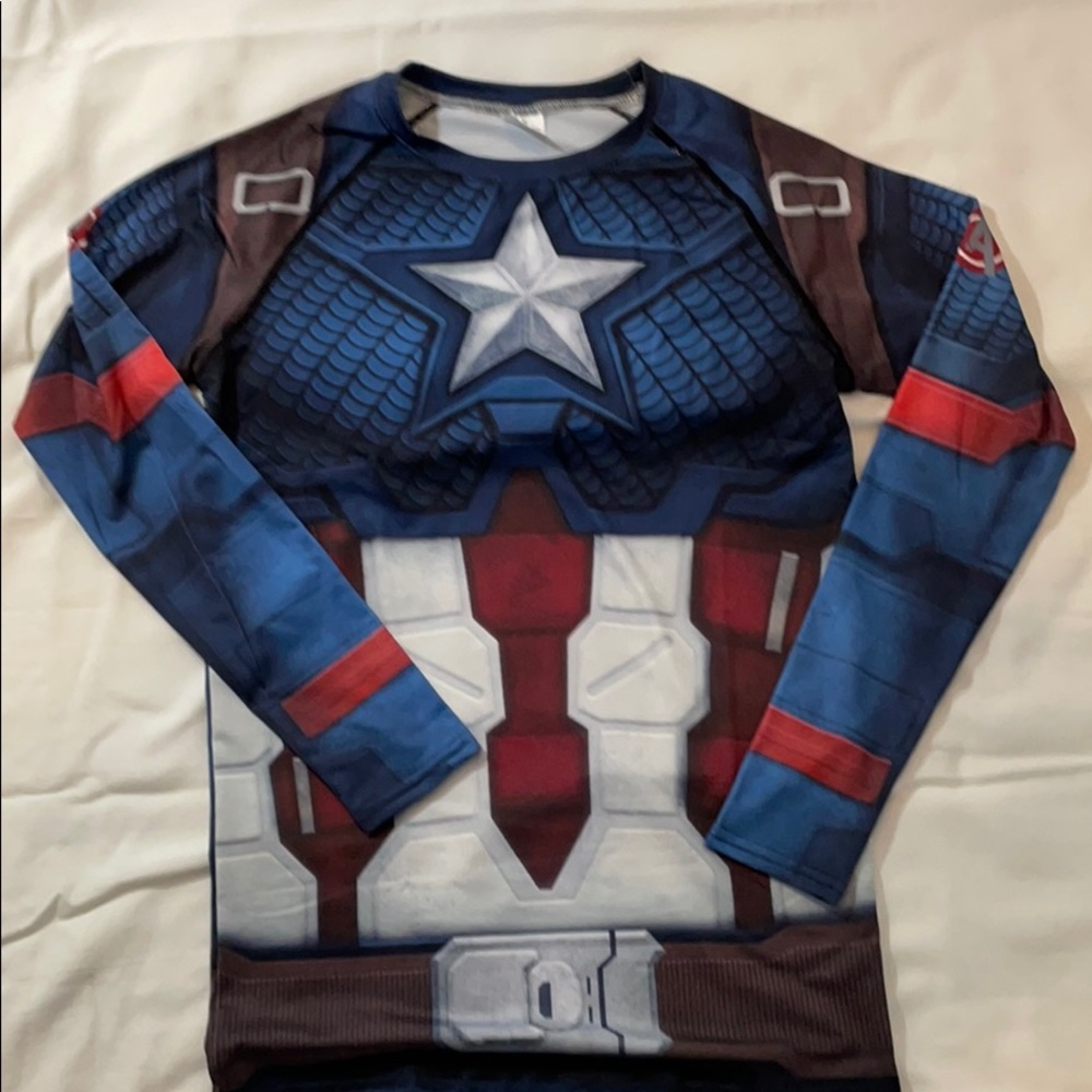 NWOT Captain America Compression Shirt